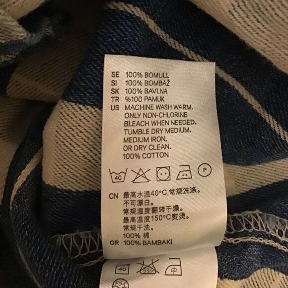 Divided by H&M Blue Plaid Shirt S - Picture 9 of 9